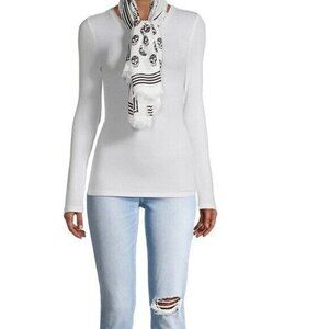 Alexander McQueen Skull Silk Biker Scarf